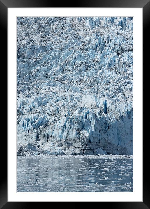 Cascade of Blue Framed Mounted Print by Sharpimage NET