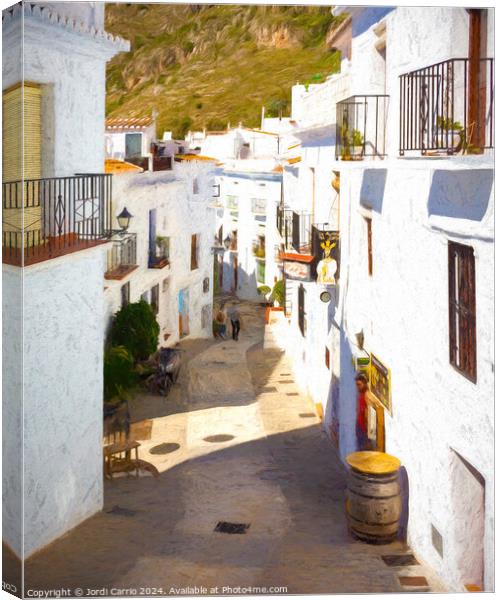 Andalusian Serenade - C1803-2817-OIL Canvas Print by Jordi Carrio