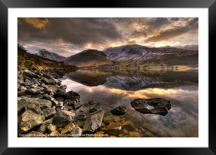 Wast Water, Lake District Framed Mounted Print by Jason Connolly