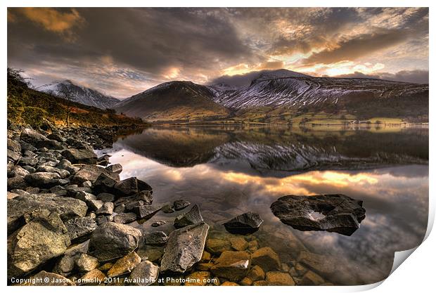 Wast Water, Lake District Print by Jason Connolly