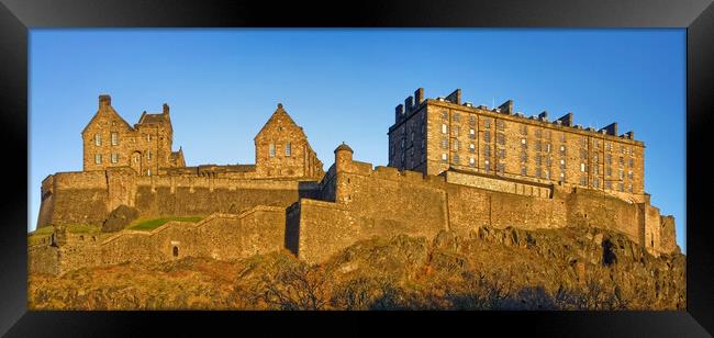Edinburgh Castle Panorama  Framed Print by Darren Galpin