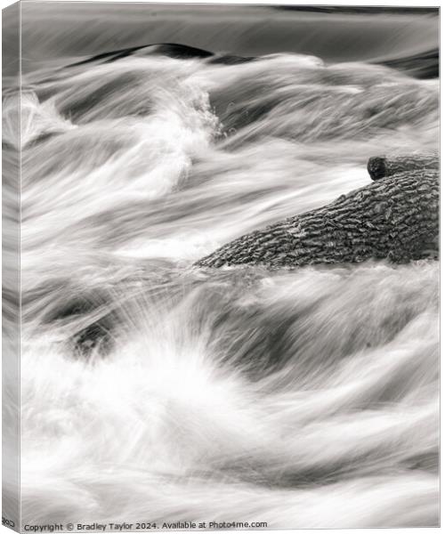River Aire at Shipley Weir, West Yorkshire Canvas Print by Bradley Taylor