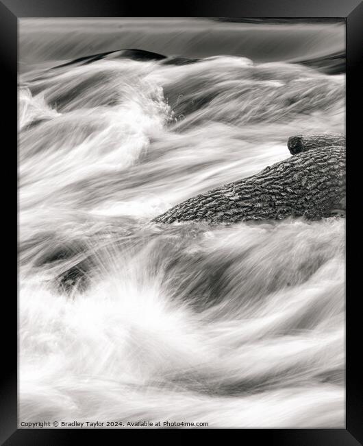 River Aire at Shipley Weir, West Yorkshire Framed Print by Bradley Taylor