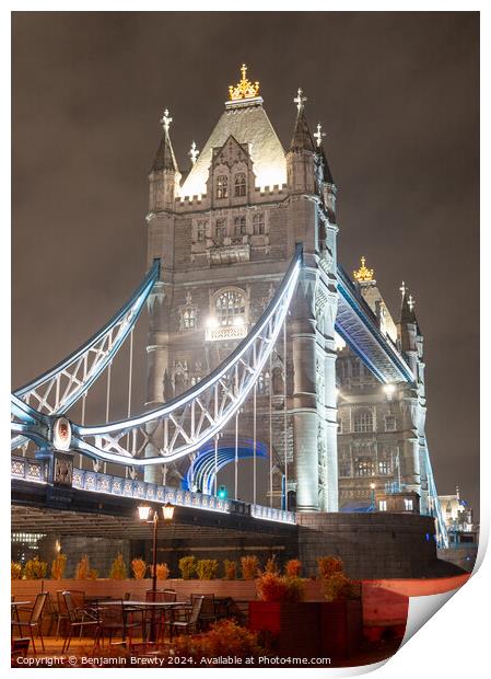 Tower Bridge  Print by Benjamin Brewty