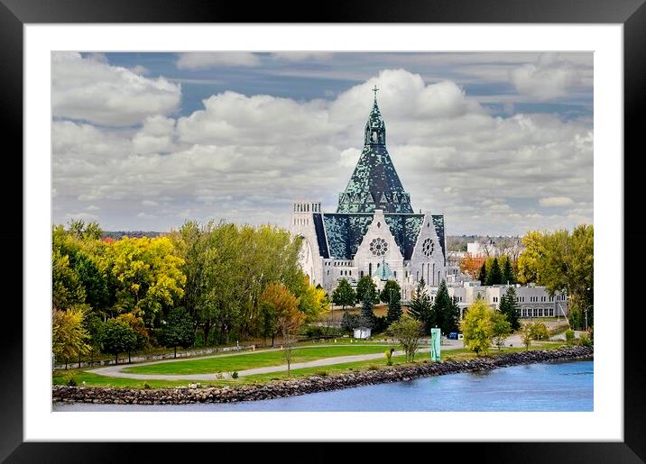 Basilica of Notre-Dame-du-Cap Quebec Canada  Framed Mounted Print by Martyn Arnold