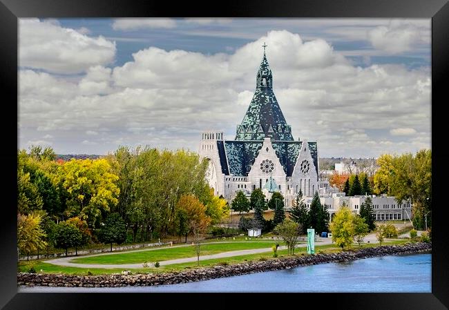 Basilica of Notre-Dame-du-Cap Quebec Canada  Framed Print by Martyn Arnold
