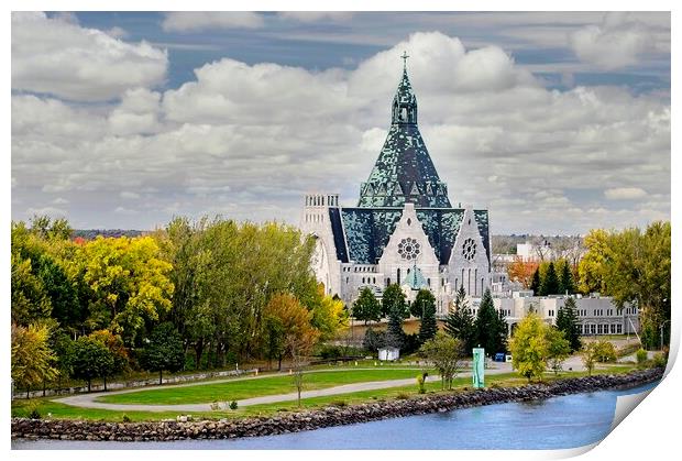 Basilica of Notre-Dame-du-Cap Quebec Canada  Print by Martyn Arnold