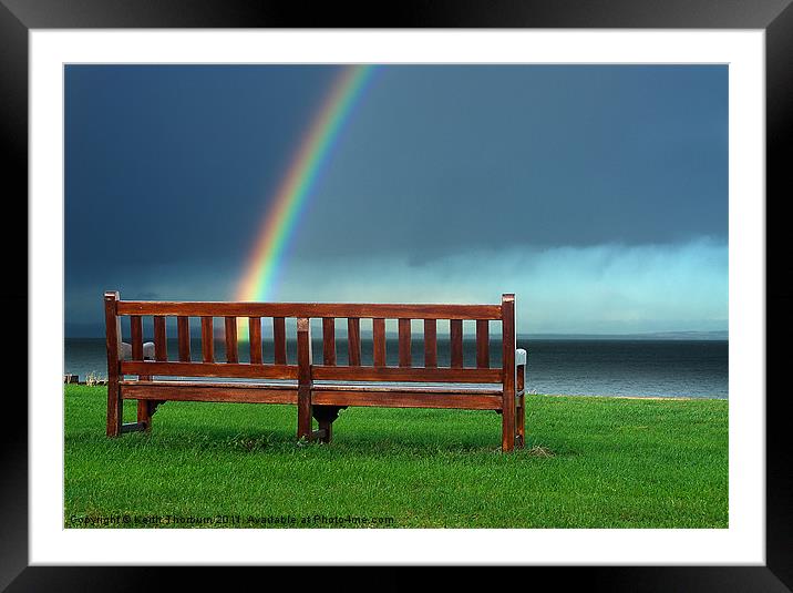 Rainbow Chair Framed Mounted Print by Keith Thorburn EFIAP/b