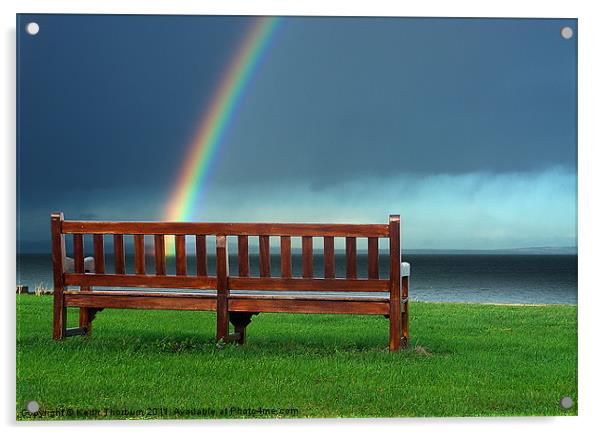 Rainbow Chair Acrylic by Keith Thorburn EFIAP/b