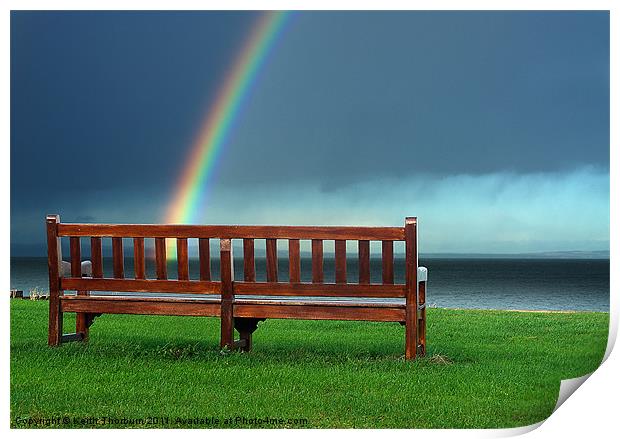 Rainbow Chair Print by Keith Thorburn EFIAP/b
