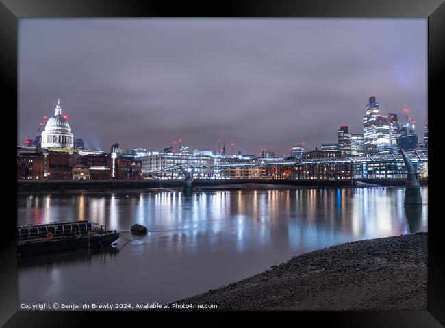 Long Exposure London Framed Print by Benjamin Brewty