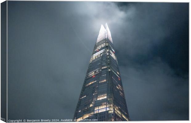 The Shard Canvas Print by Benjamin Brewty