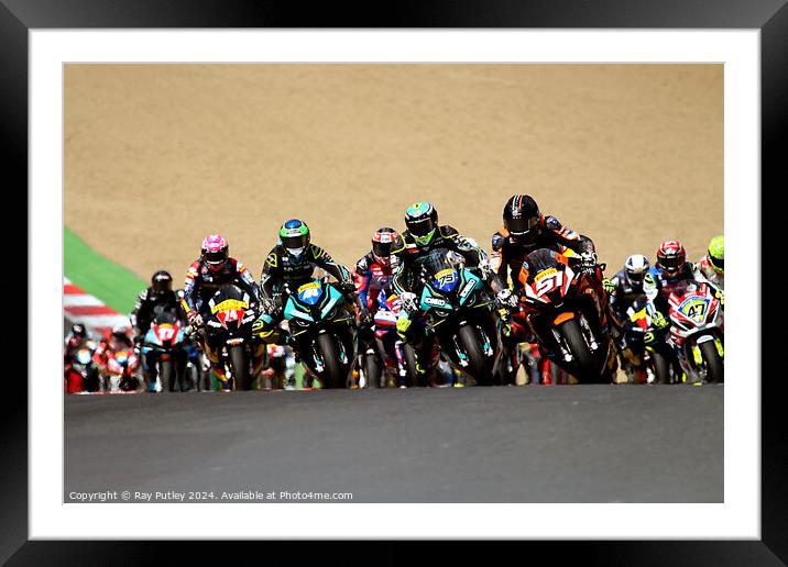 Pirelli National Superstock. Framed Mounted Print by Ray Putley