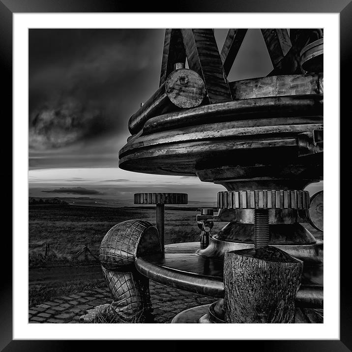 consett sculpture Framed Mounted Print by Northeast Images