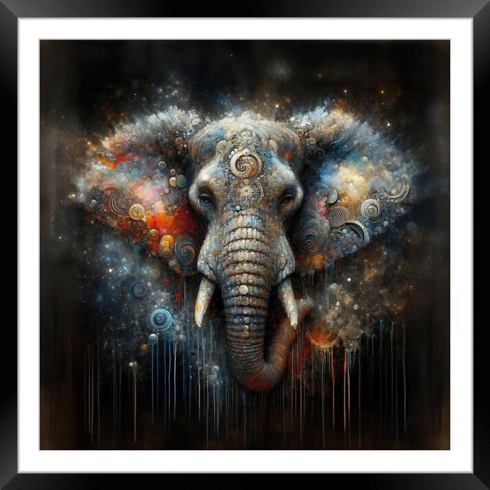 Elephant Framed Mounted Print by Scott Anderson