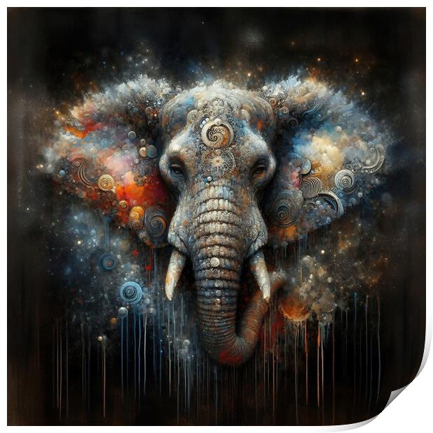 Elephant Print by Scott Anderson