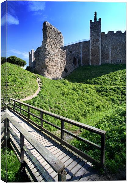 framlingham castle Canvas Print by david harding