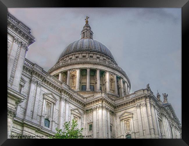 St Paul's Cathedral Framed Print by Andrew Driver