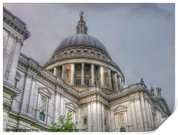 St Paul's Cathedral Print by Andrew Driver