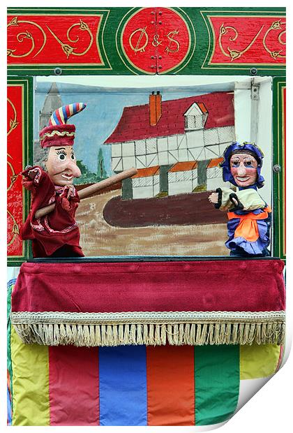 Punch and Judy show Print by Tony Bates