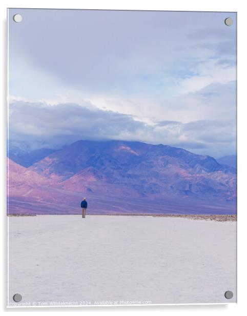 Badwater Basin - Death Valley California Acrylic by Tom Windeknecht