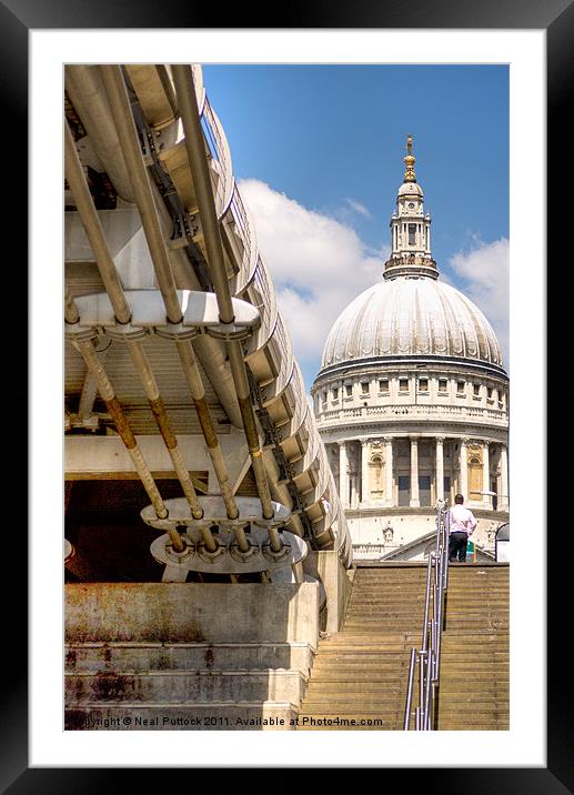 St Pauls Cathedral Framed Mounted Print by Neal P