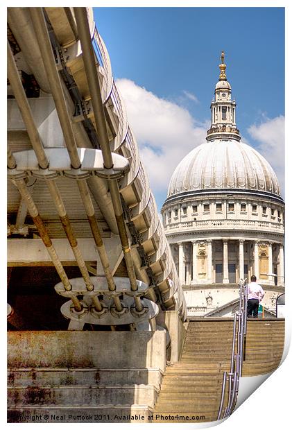 St Pauls Cathedral Print by Neal P