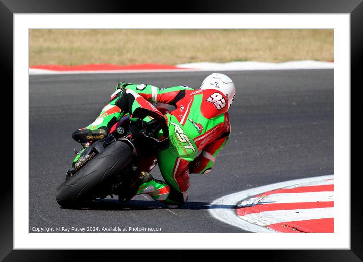 Ducati TriOptions Cup. Framed Mounted Print by Ray Putley