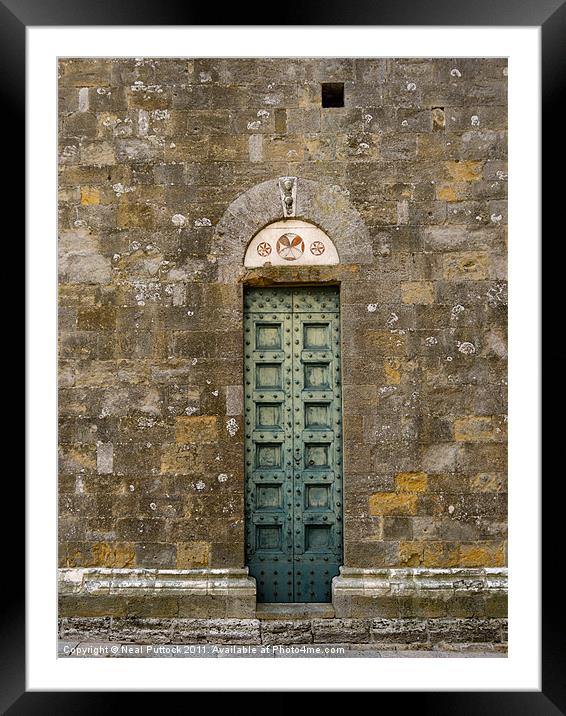 Behind the Green Door? Framed Mounted Print by Neal P