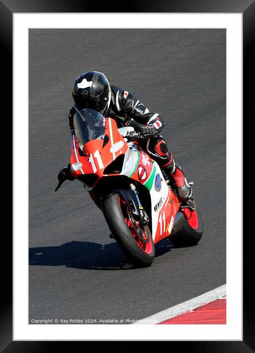 Ducati TriOptions Cup. Framed Mounted Print by Ray Putley