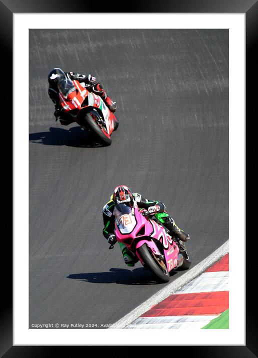 Ducati TriOptions Cup. Framed Mounted Print by Ray Putley