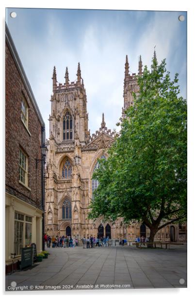 York Minster Acrylic by RJW Images