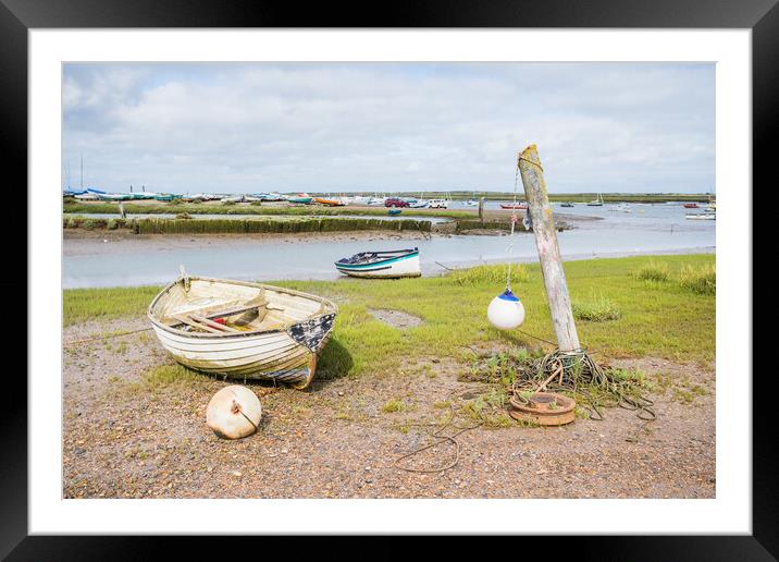 Shoreline at Brancaster Staithe Framed Mounted Print by Jason Wells