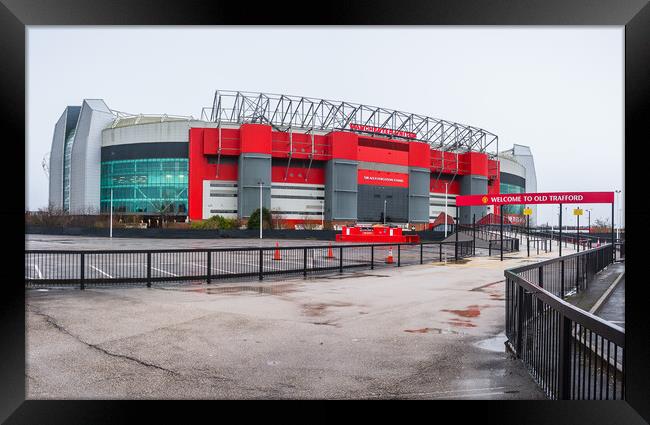 Walkway to Old Trafford Stadium Framed Print by Jason Wells