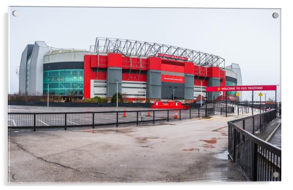 Walkway to Old Trafford Stadium Acrylic by Jason Wells