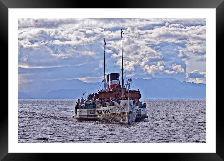 Paddle steamer Waverley at Ayr Framed Mounted Print by Allan Durward Photography