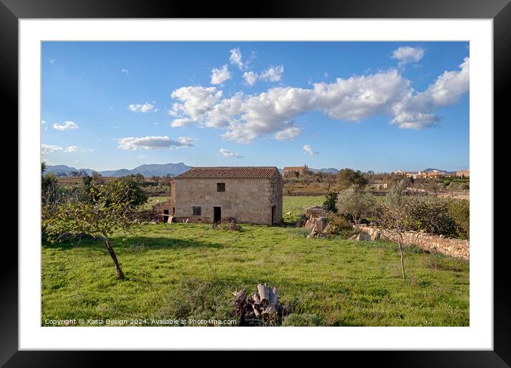 Rustic Alcudia Framed Mounted Print by Kasia Design