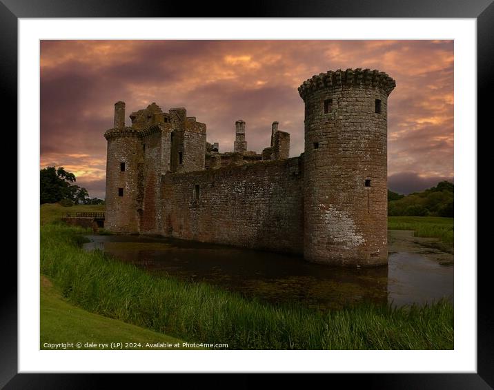 Caerlaverock Castle Framed Mounted Print by dale rys (LP)
