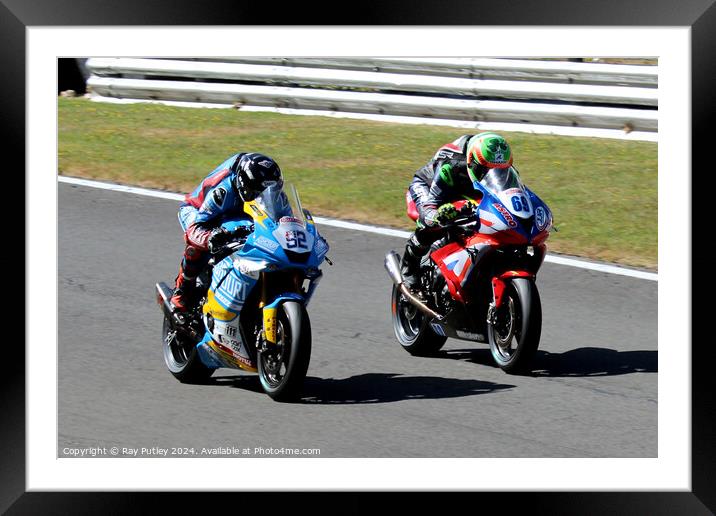 Quattro Group British Supersport British GP2.  Framed Mounted Print by Ray Putley