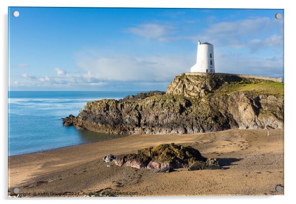 Tŵr Mawr lighthouse, Llanddwyn Island Acrylic by Keith Douglas
