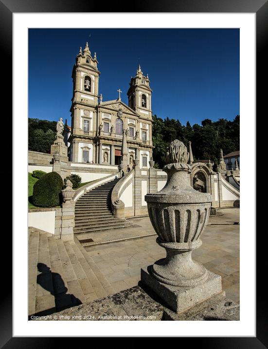 Bom Jesus do Monte, Portugal Framed Mounted Print by Philip King