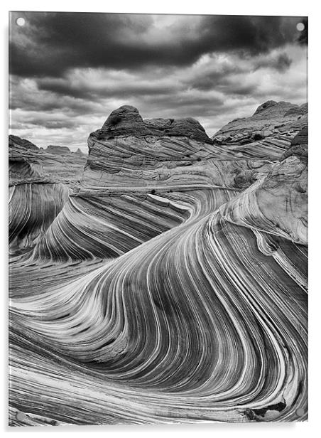 The Wave - Black & White 2 Acrylic by Sharpimage NET