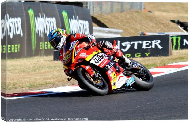 Pirelli National Junior Superstock. Canvas Print by Ray Putley