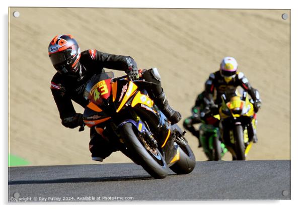 Pirelli National Junior Superstock- Brands Hatch  Acrylic by Ray Putley