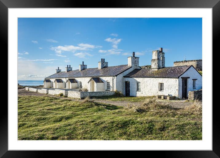 The Pilots' Cottages, Llanddwyn Island, Anglesey Framed Mounted Print by Keith Douglas