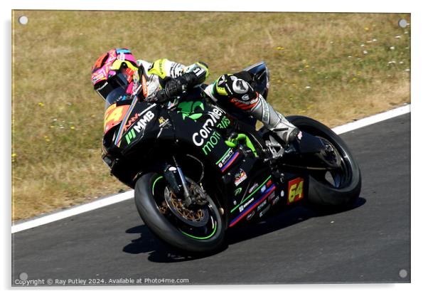 Pirelli National Junior Superstock- Brands Hatch  Acrylic by Ray Putley