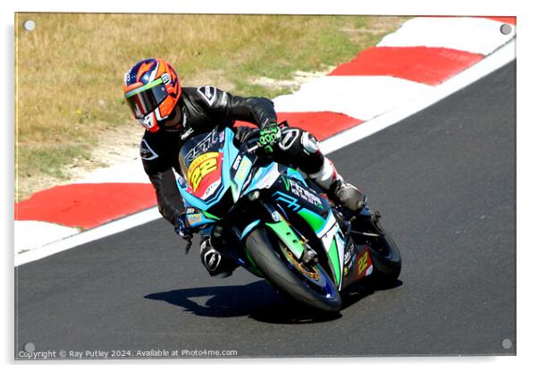 Pirelli National Junior Superstock- Brands Hatch  Acrylic by Ray Putley