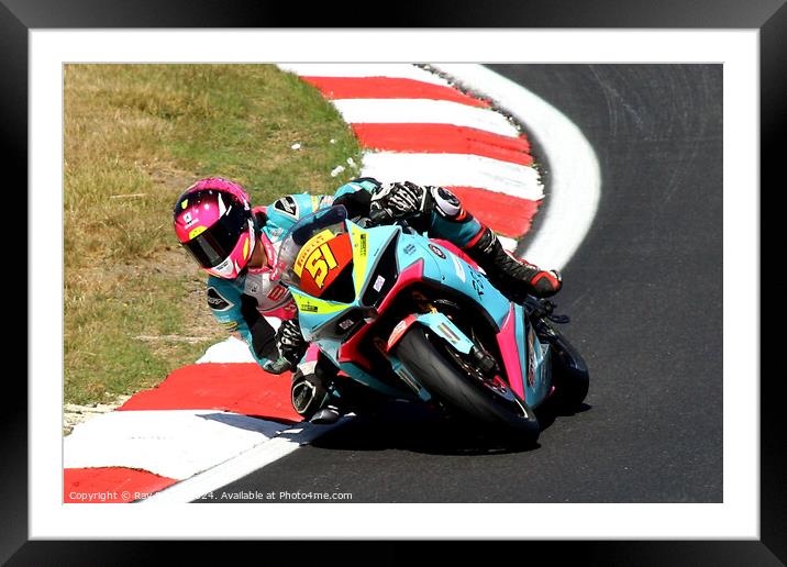 Pirelli National Junior Superstock- Brands Hatch  Framed Mounted Print by Ray Putley