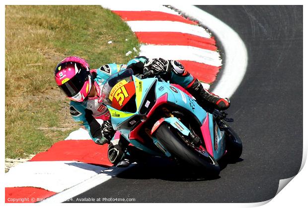 Pirelli National Junior Superstock- Brands Hatch  Print by Ray Putley