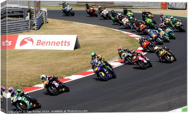 Pirelli National Junior Superstock- Brands Hatch  Canvas Print by Ray Putley